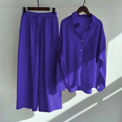 Relaxed Cotton Linen Set by Greta 