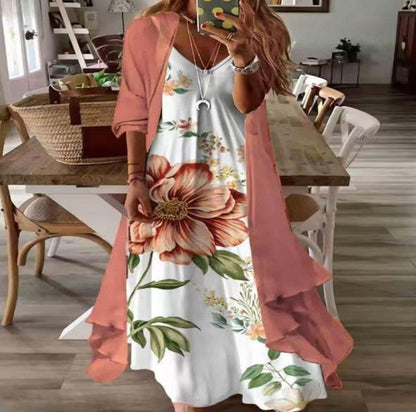Floral Swing Greta  Summer Suspender Dress