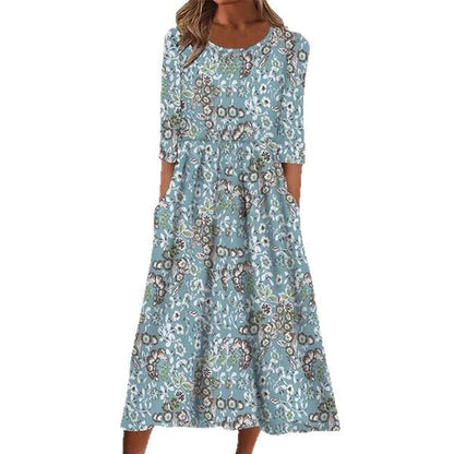 Pinterest-Inspired Greta  3D Print Midi Dress