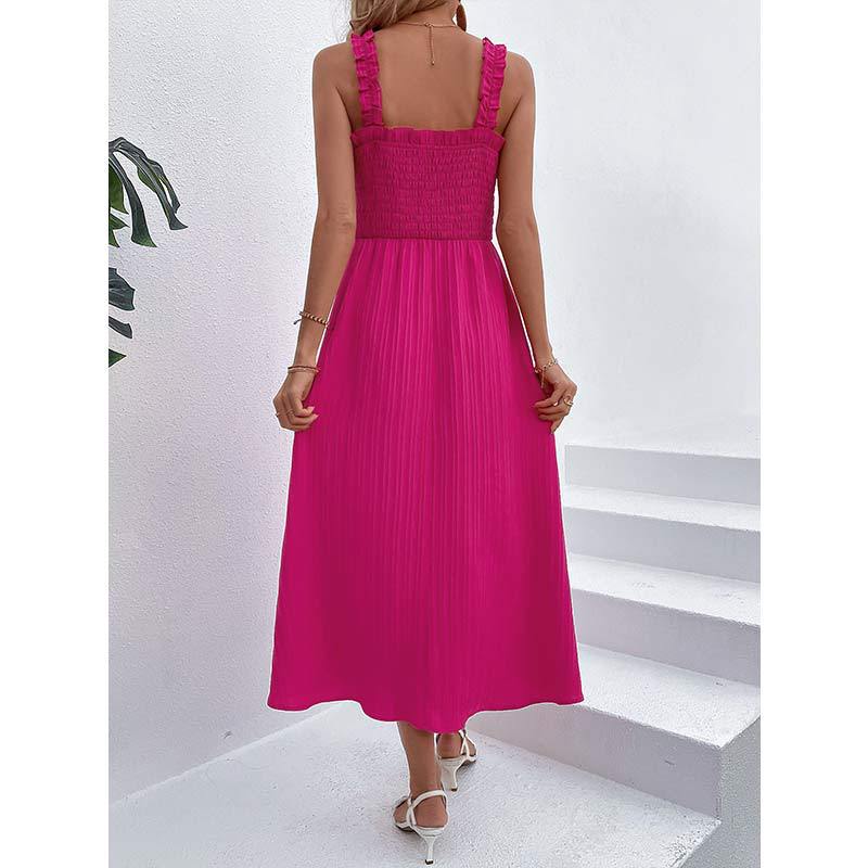 Chic Rose High Waist Dress by Greta 