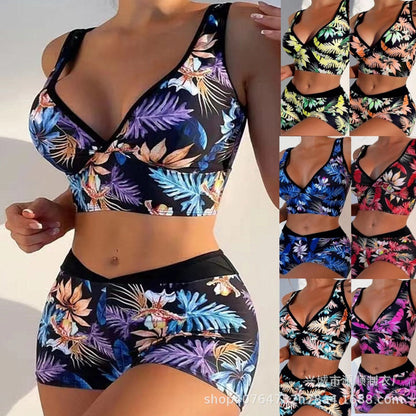 Vibrant Printed Boxer Bikini by Greta 