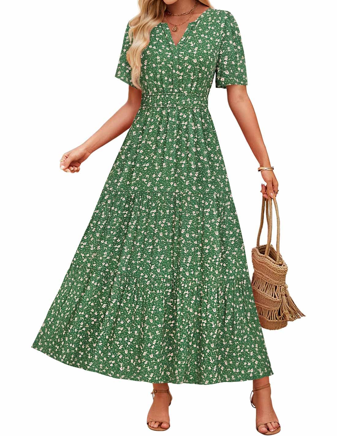 Floral Maxi Dress Greta  Summer Comfort