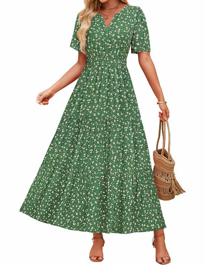 Floral Maxi Dress Greta  Summer Comfort