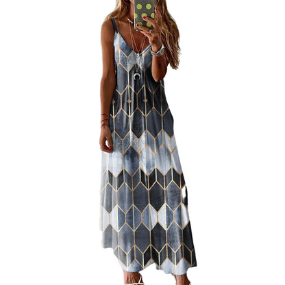 Boho Printed Greta  Summer Maxi Dress