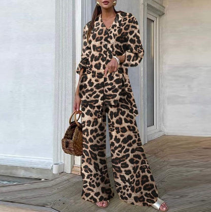 Leopard Print Loose Set by Greta 
