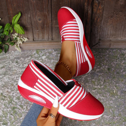 Striped Lightweight Slip-On Greta  Women's Shoes