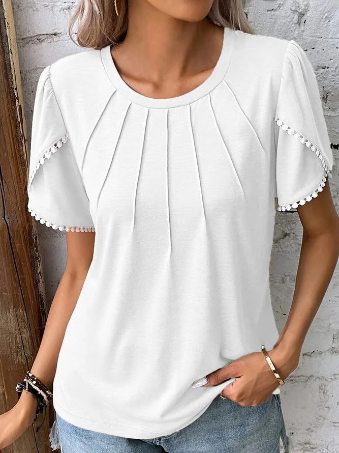 Chic Tulip Sleeve Greta  Summer T-Shirt