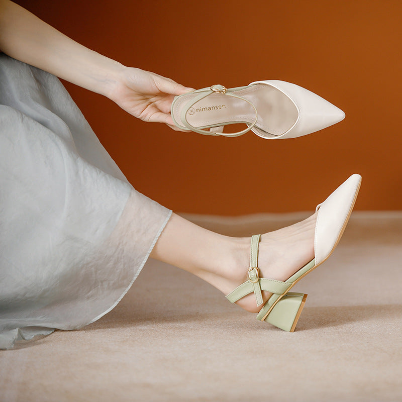 Chic Block Heel Pumps by Greta 