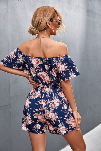 Floral Off-Shoulder Greta  Jumpsuit