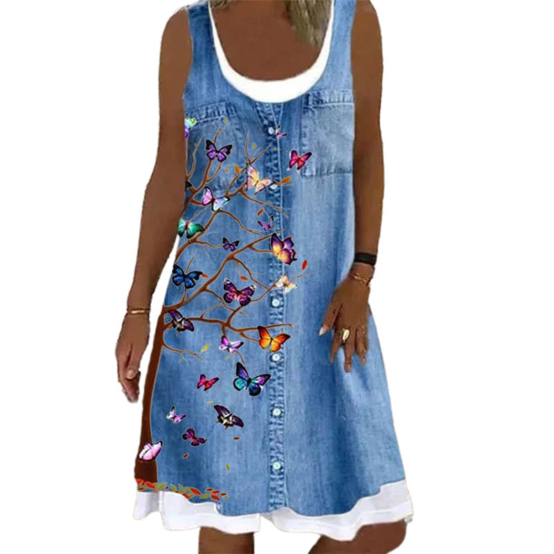 Pinterest-Inspired Blue Butterfly Dress by Greta 