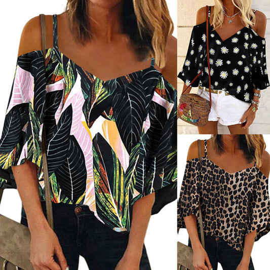 Chic Printed Chiffon Blouse Greta 