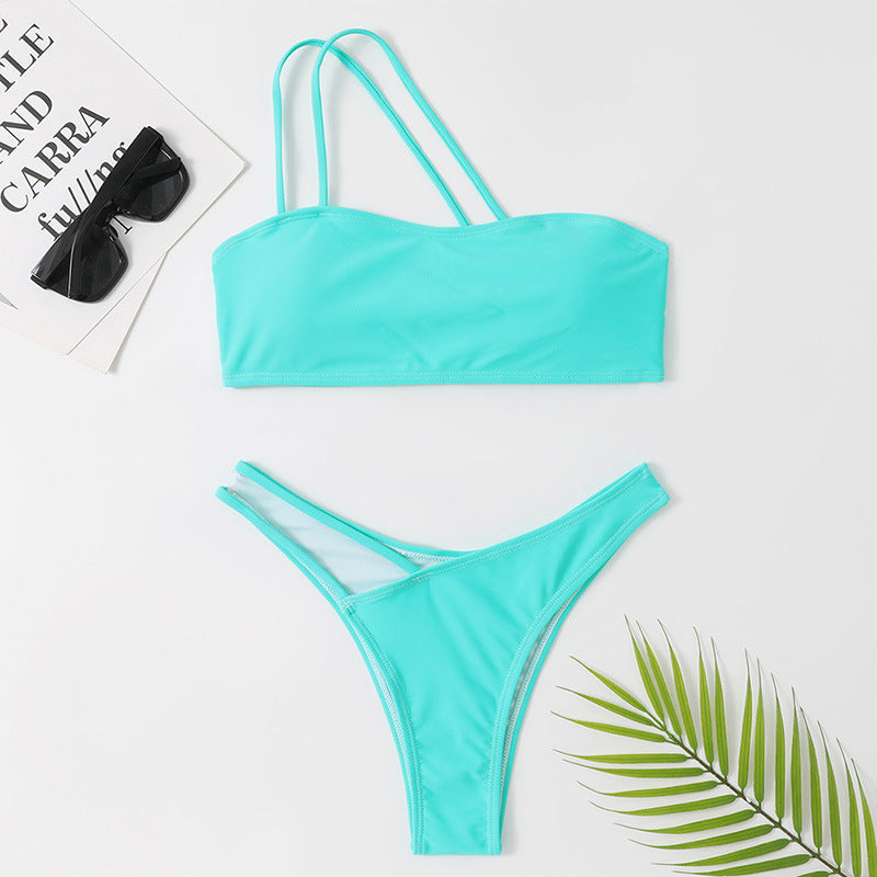 Chic One-Shoulder Greta  Bikini Set