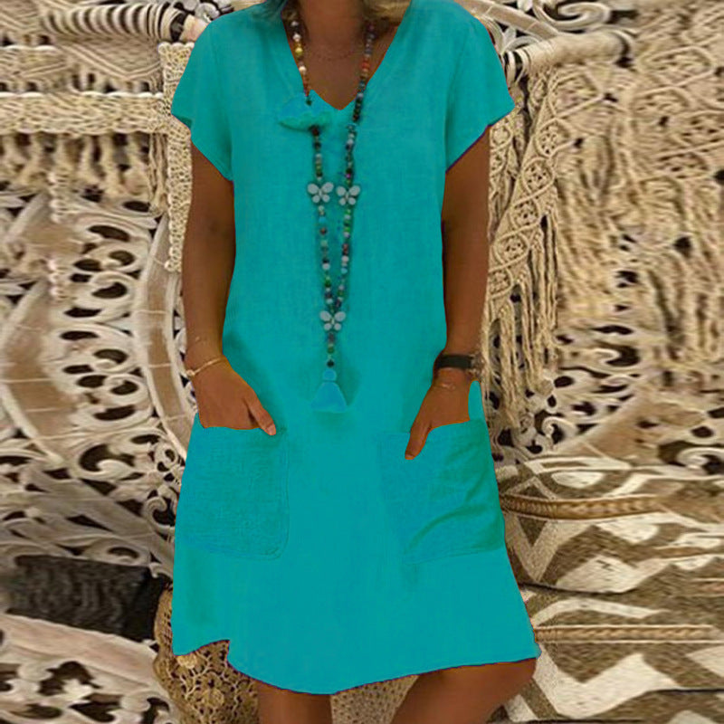 Chic Pocket Midi Dress by Greta 