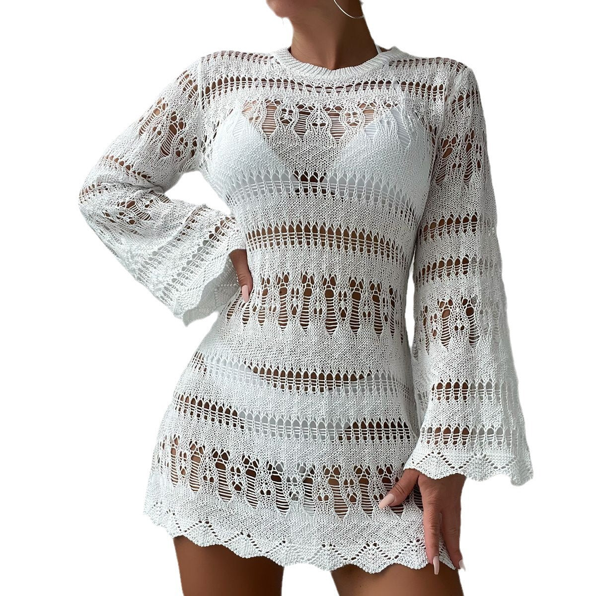 Chic Crochet Greta  Beach Bikini Cover Up