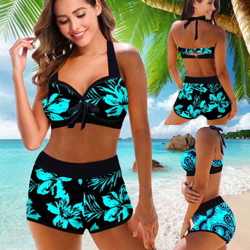 Floral High Waist Bikini by Greta 