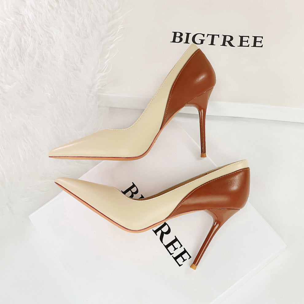 Retro Colorblock Stilettos by Greta 