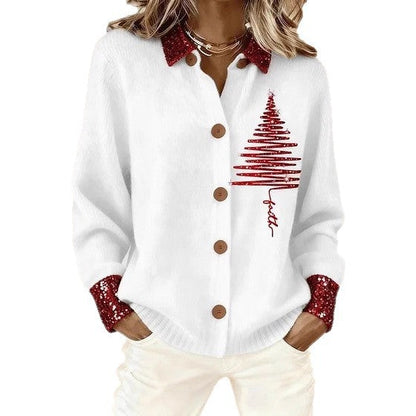 Plaid Colorblock Greta  Long Sleeve Blouse