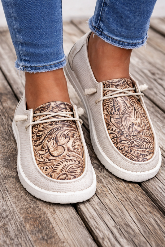 Floral Canvas Greta  Women's Everyday Loafers