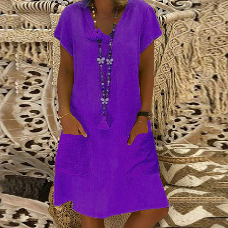 Chic Pocket Midi Dress by Greta 