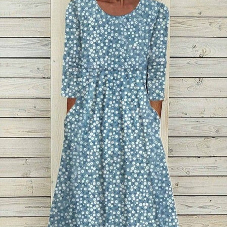 Pinterest-Inspired Greta  3D Print Midi Dress