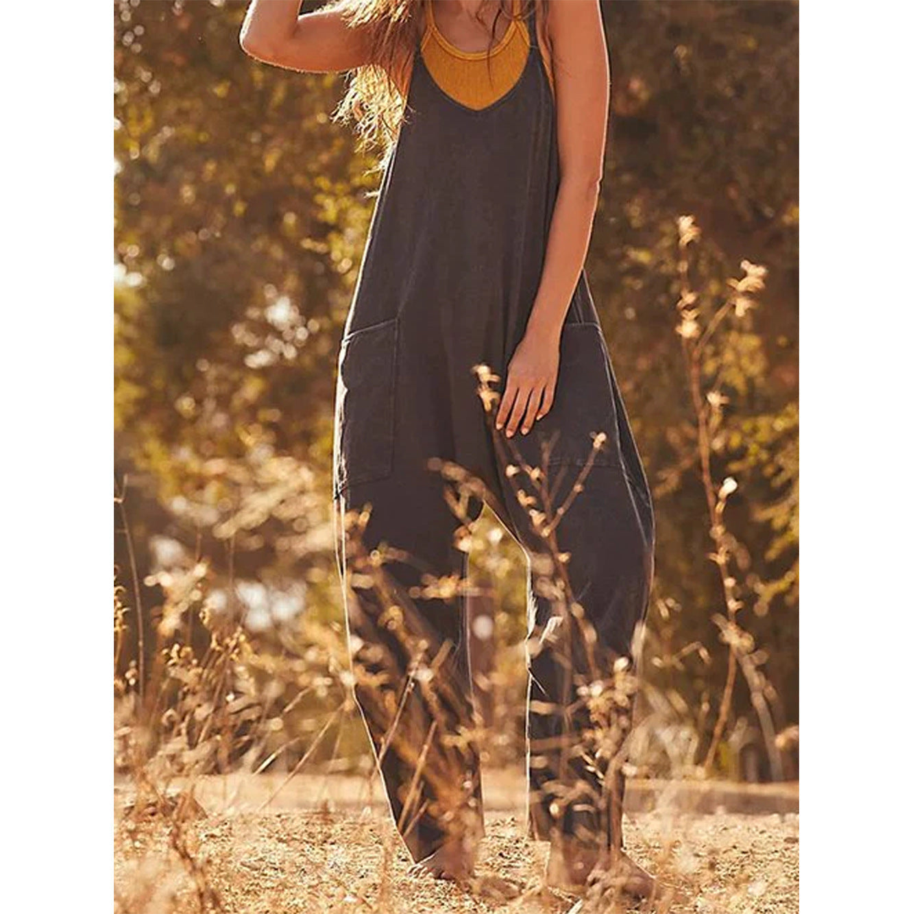 Effortless Comfort Greta  Suspender Jumpsuit