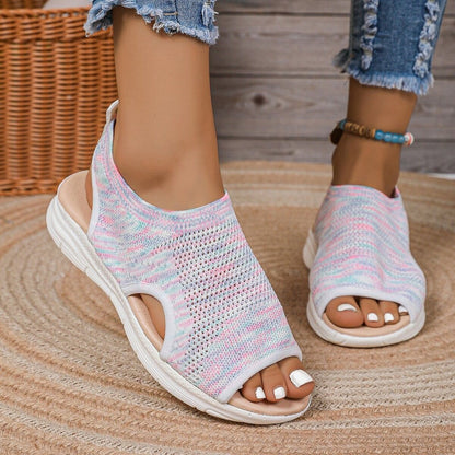 Breathable Flyknit Sandals by Greta 