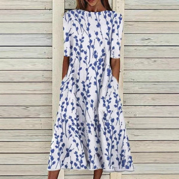 Pinterest-Inspired Greta  3D Print Midi Dress