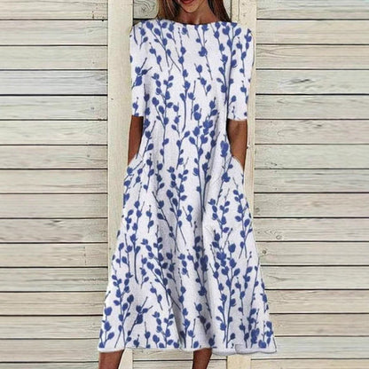 Pinterest-Inspired Greta  3D Print Midi Dress