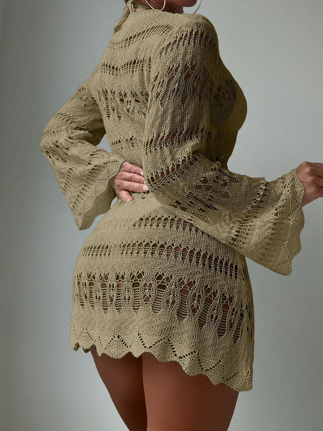 Chic Crochet Greta  Beach Bikini Cover Up
